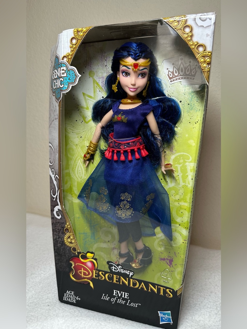 Disney Descendants Genie Chic Blue EVIE Isle of the Lost doll 11" Evil Queen